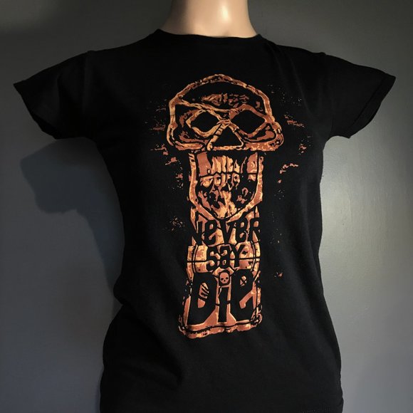 💚 2 For $20 💚 LADIES S ( FITTED ) - Goonies - Never Say Die - Picture 3 of 8